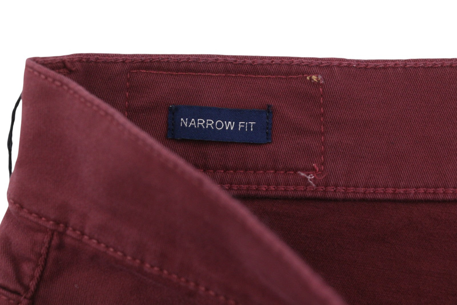 Burgundy Cotton Trousers
