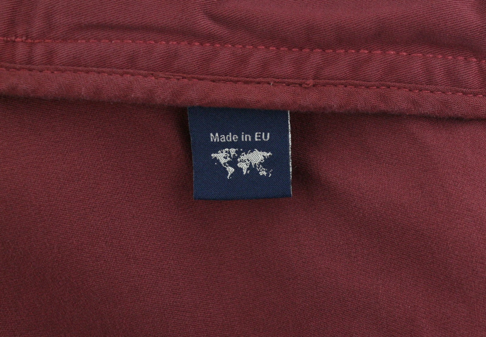 Burgundy Cotton Trousers