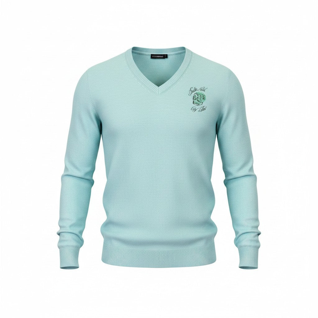 Blue Twill Sweatshirt