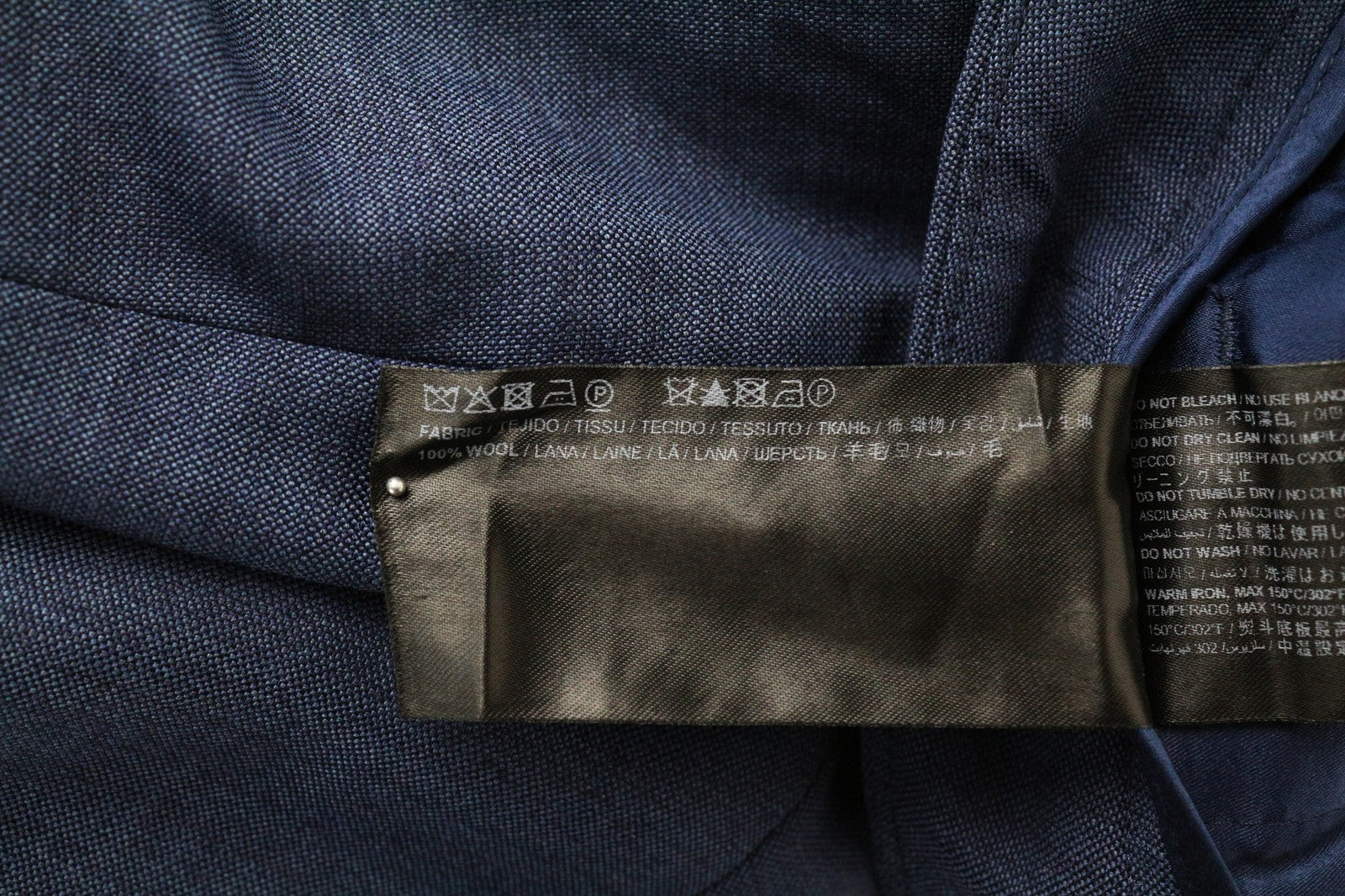 SUISTUDIO pilkos moteriškos kelnės UK14S mėlynos plonos melanžo grynos vilnos plokščia priekine dalimi 