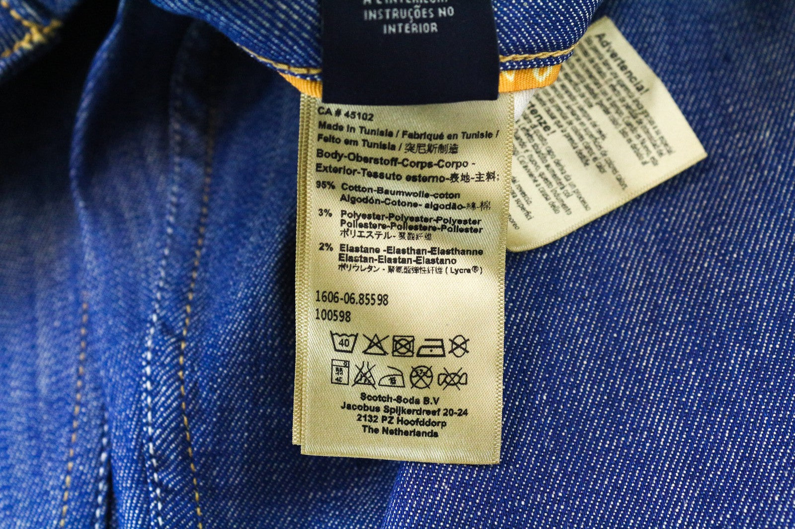 SCOTCH &amp; SODA vyriški skim džinsai W31/L36 vidutinio mėlynumo, aptempti, tamprūs medvilnės mišinio džinsai 