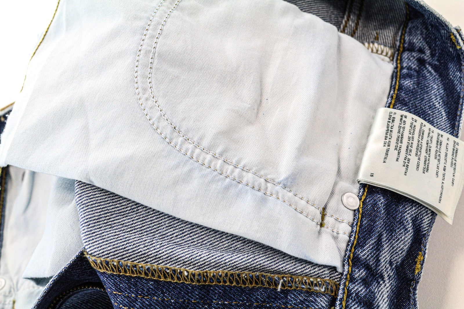 LEE Men's Jeans W31/L32 Blue Straight Loose Fit Non-Stretch Distressed Zipped