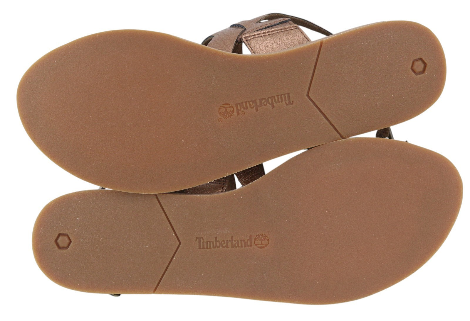 TIMBERLAND A1A8Y Women Sandals EU38/38.5 Brown Leather Flats Buckle Closure