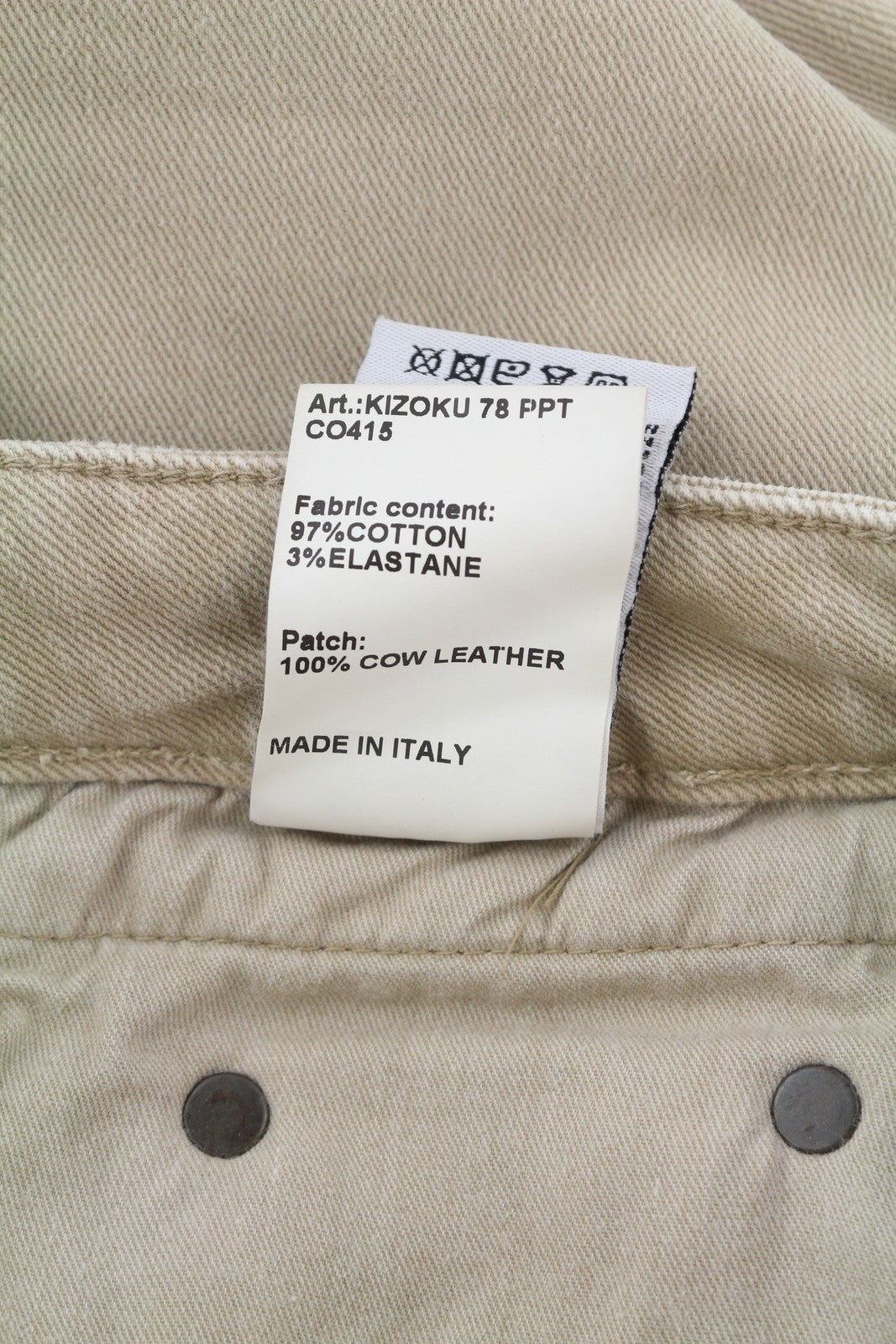 R13 Boy Straight Women Jeans 28 Khaki Stretch Faded Cropped Ankle Length RRP€699