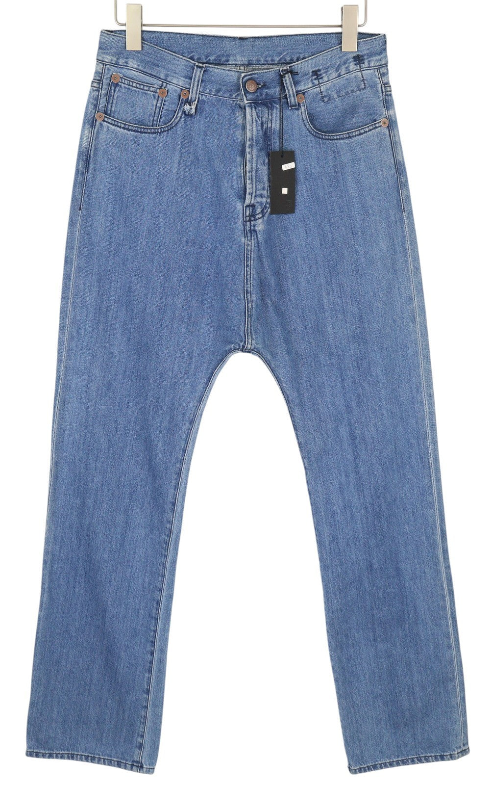 R13 Izzy Drop moteriški džinsai, 27 Tony Wash išblukęs sagų užsegimas, penkios kišenės su logotipu 