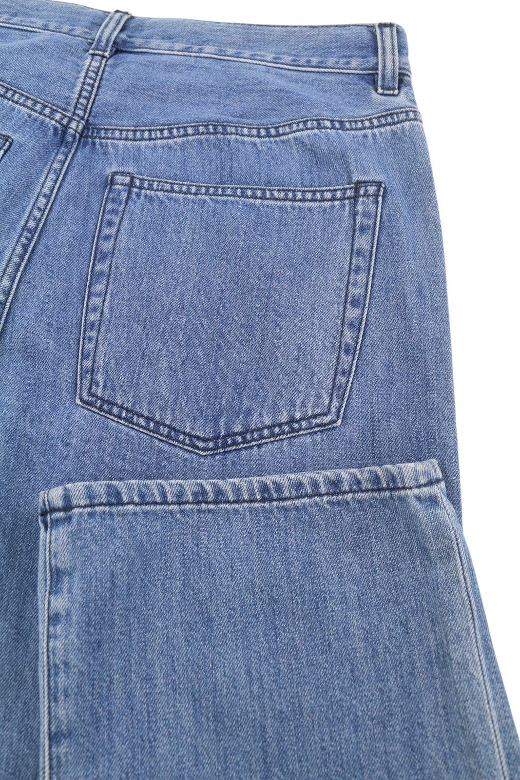 R13 Izzy Drop moteriški džinsai, 27 Tony Wash išblukęs sagų užsegimas, penkios kišenės su logotipu 