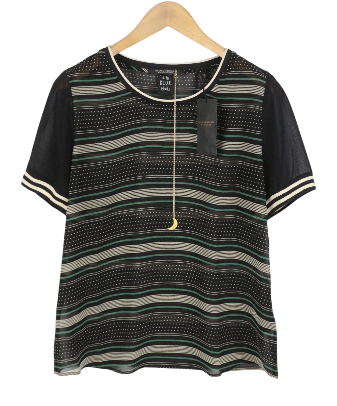 Black Polyester T-Shirt