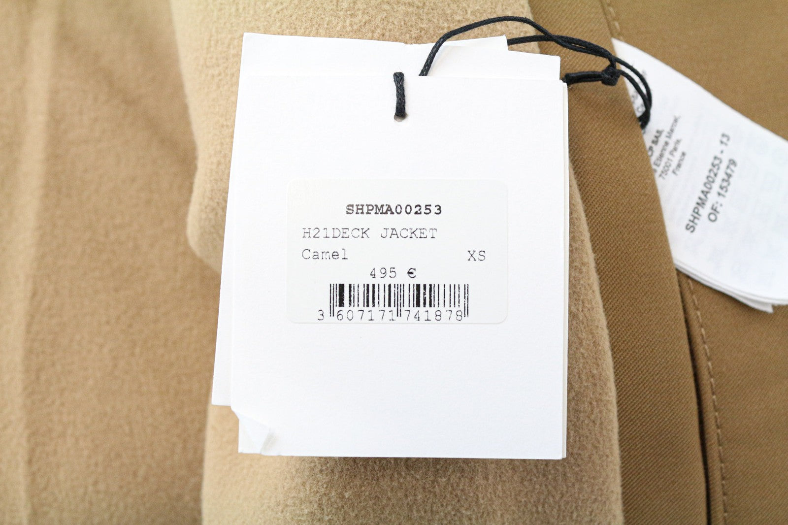 SANDRO vyriška striukė XS, tamsiai ruda, parka, gobtuvas, sagomis su pamušalu, medvilninis paltas 