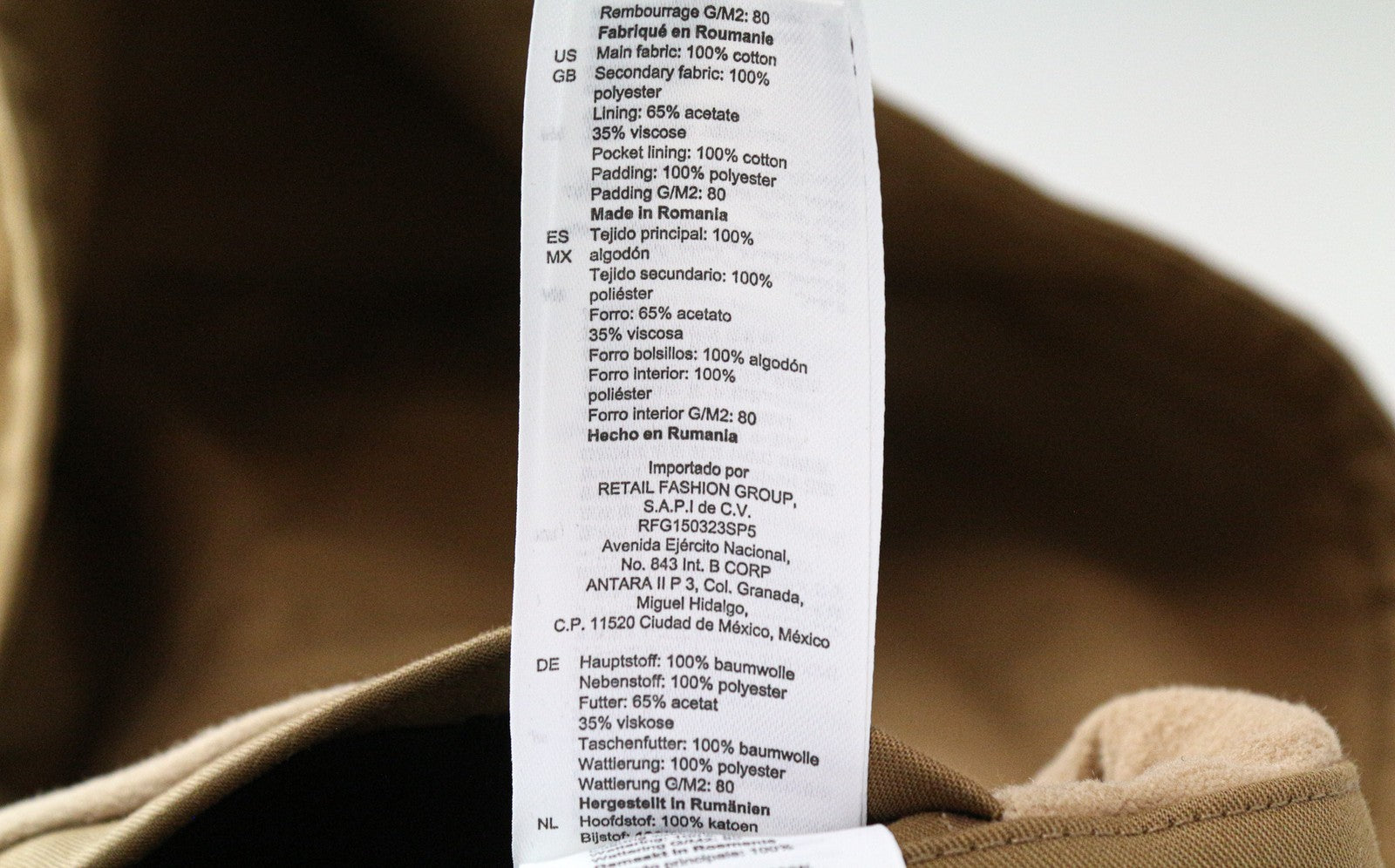 SANDRO vyriška striukė XS, tamsiai ruda, parka, gobtuvas, sagomis su pamušalu, medvilninis paltas 