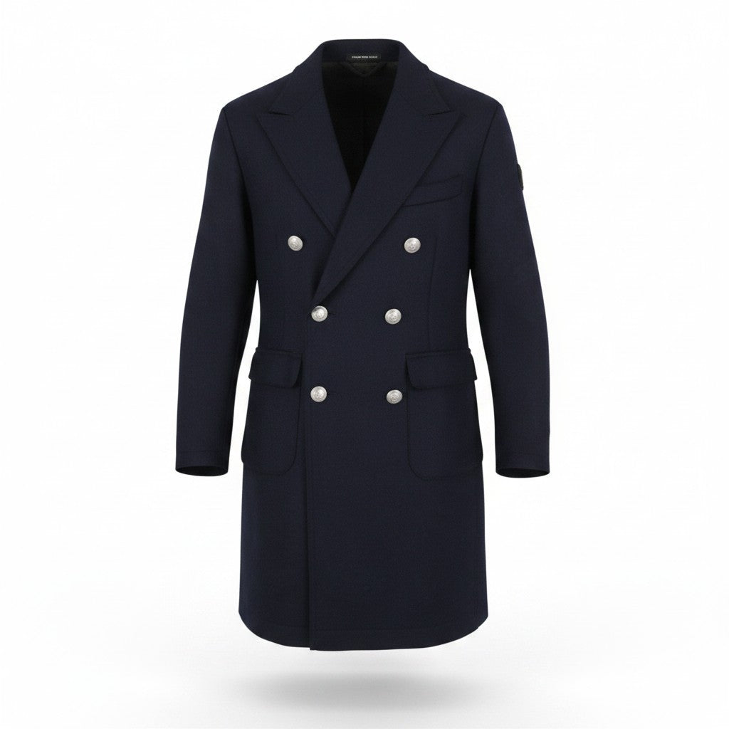 Blue Wool Coat