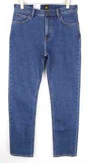 LEE West vyriški džinsai W32/L32 laisvalaikio kirpimo, mėlyni, tamprūs, medvilniniai, kasdieniam dėvėjimui 