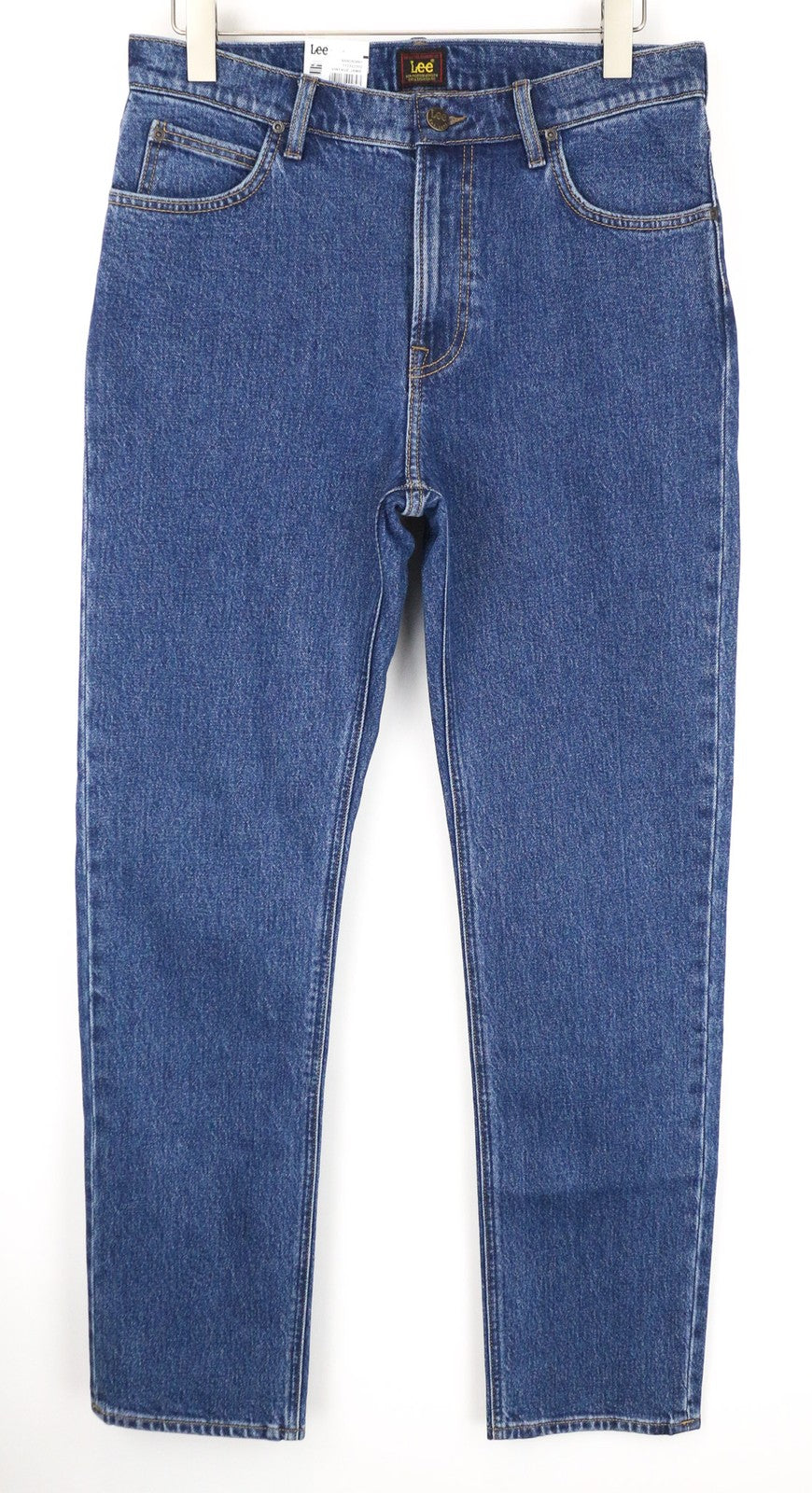 LEE West vyriški džinsai W32/L32 laisvalaikio kirpimo, mėlyni, tamprūs, medvilniniai, kasdieniam dėvėjimui 