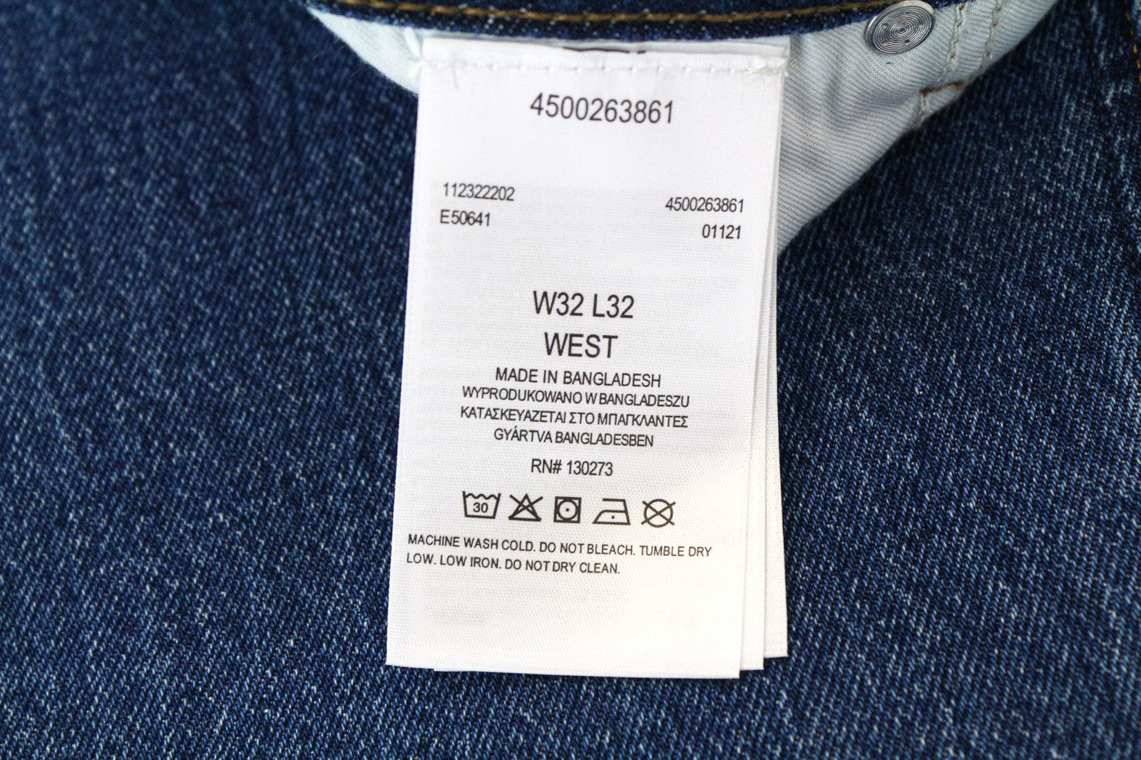 LEE West vyriški džinsai W32/L32 laisvalaikio kirpimo, mėlyni, tamprūs, medvilniniai, kasdieniam dėvėjimui 