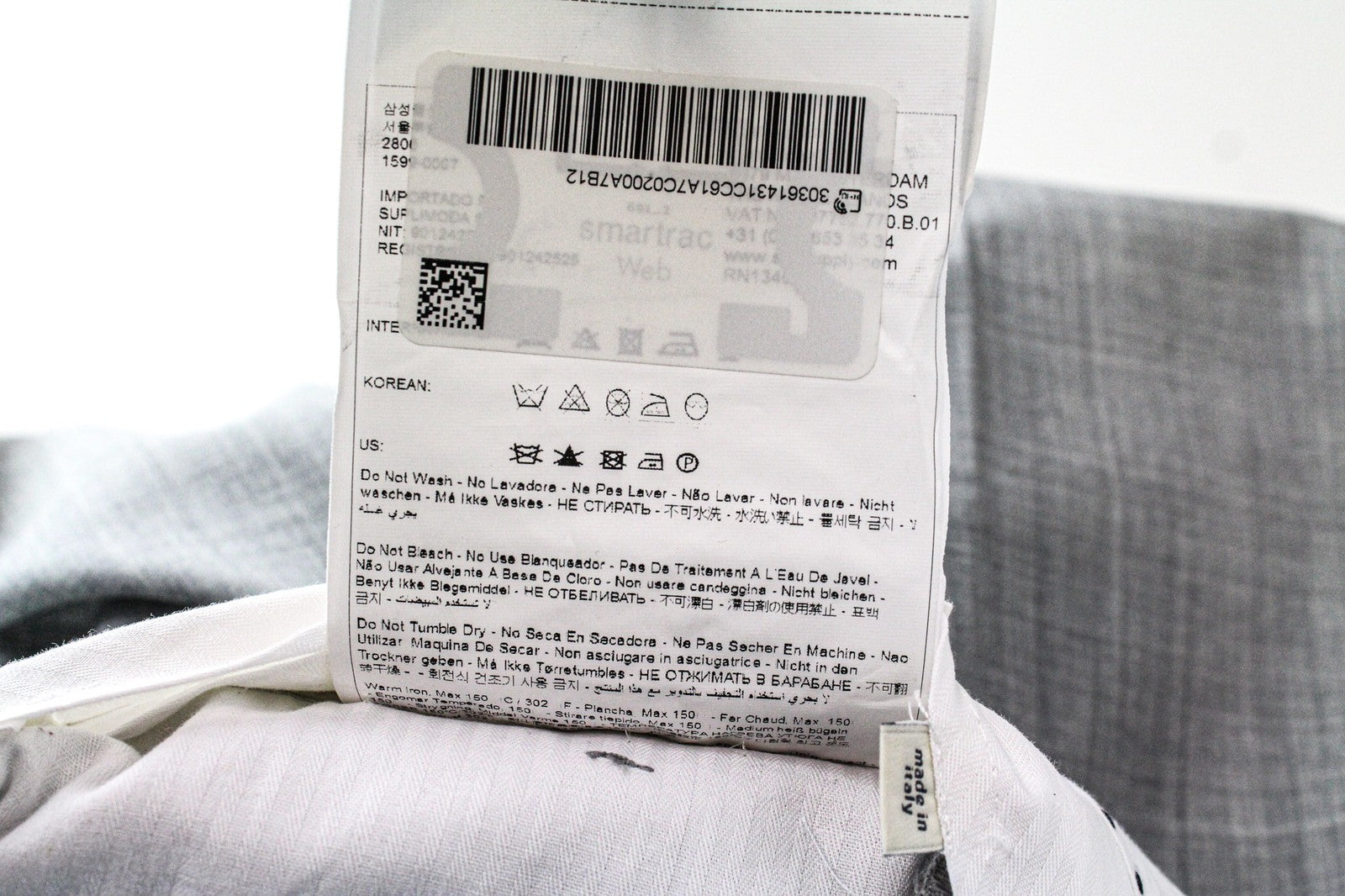 SUITSUPPLY La Spalla Soho Turn Up Men Suit UK34R W30 Grey Melange Wool 2 Piece