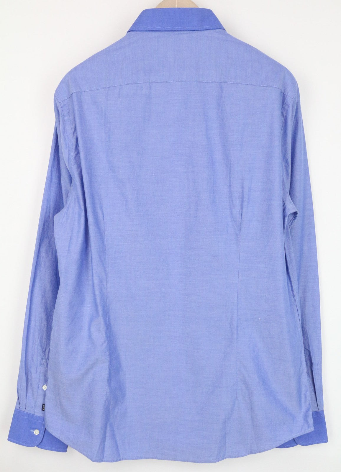 SCOTCH &amp; SODA Ams Couture vyriški XL dydžio mėlyni medvilniniai ploni marškinėliai su sagomis, elegantiškas laisvalaikio kirpimas 