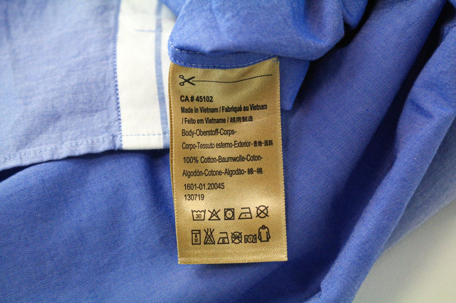 SCOTCH &amp; SODA Ams Couture vyriški XL dydžio mėlyni medvilniniai ploni marškinėliai su sagomis, elegantiškas laisvalaikio kirpimas 