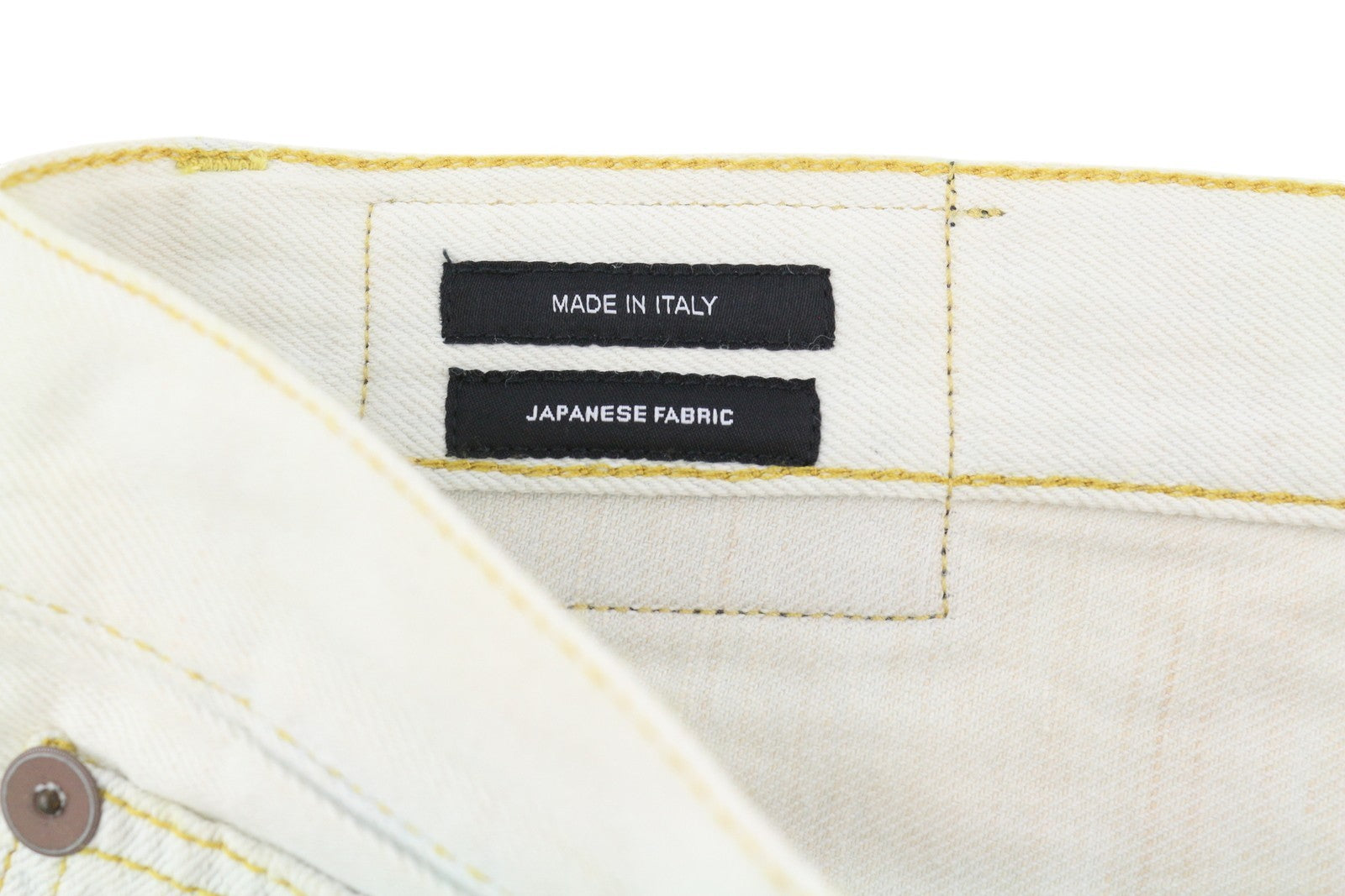 R13 Tailored Drop Women Jeans 27 Kinney Linen Indigo Relaxed Cropped RRP€599