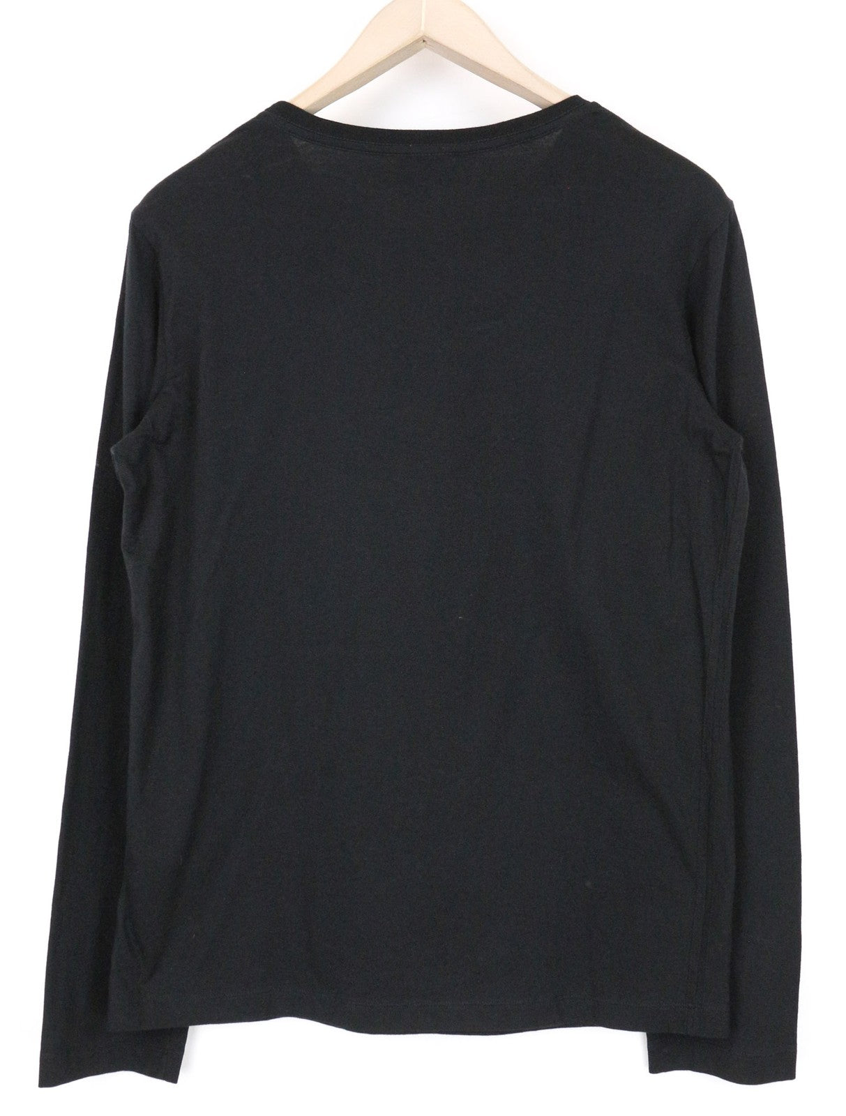 RICHMOND vyriški marškinėliai L dydžio juodi medvilniniai su logotipu ir ilgomis rankovėmis, laisvalaikio stiliaus 