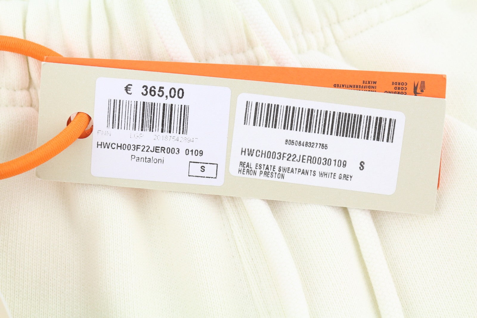 HERON PRESTON Nekilnojamojo turto moteriškos kelnės S dydžio baltos sportinės kelnės su logotipu priekyje RRP 399 € 