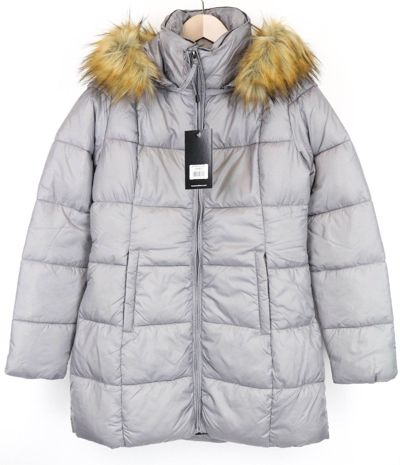 TUCANO URBANO Furbet moteriška pilka, vėjui nelaidi, vandeniui atspari striukė su gobtuvu S dydžio 