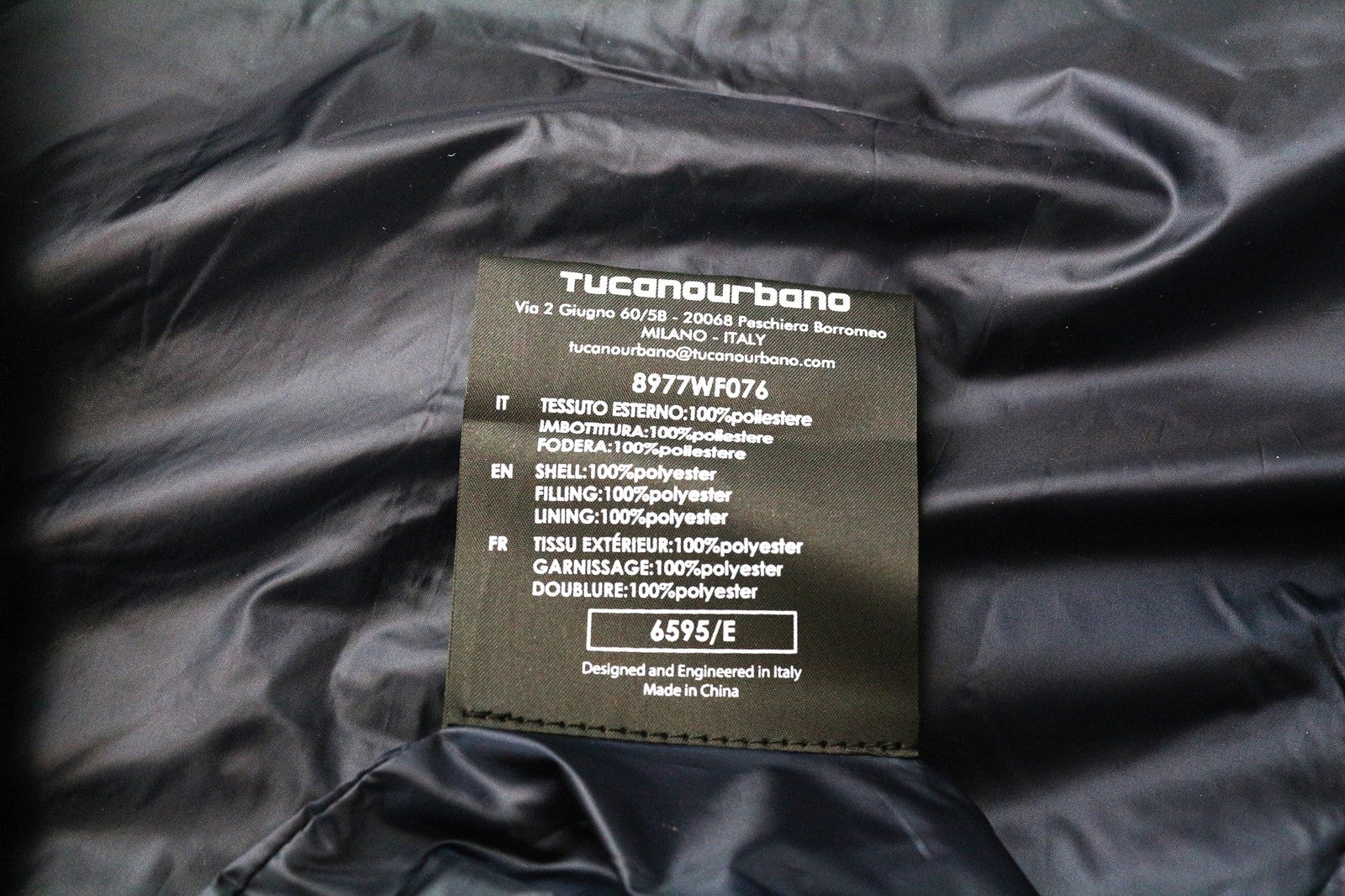 TUCANO URBANO Furbet moteriška pilka, vėjui nelaidi, vandeniui atspari striukė su gobtuvu S dydžio 