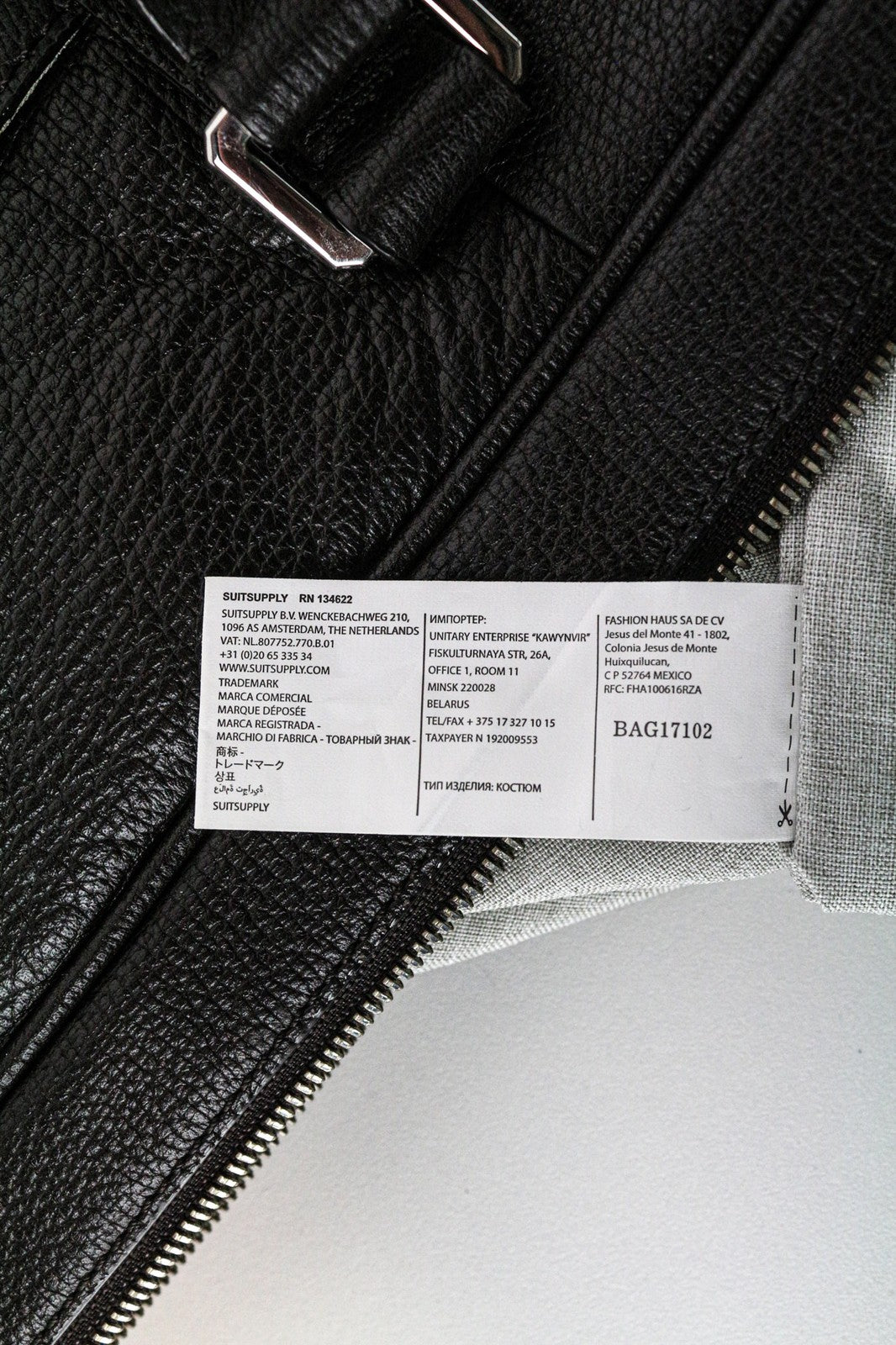 „SUITSUPPLY“ vyriška ruda veršiuko odos OS laisvalaikio kelioninė kuprinė su detalėmis 