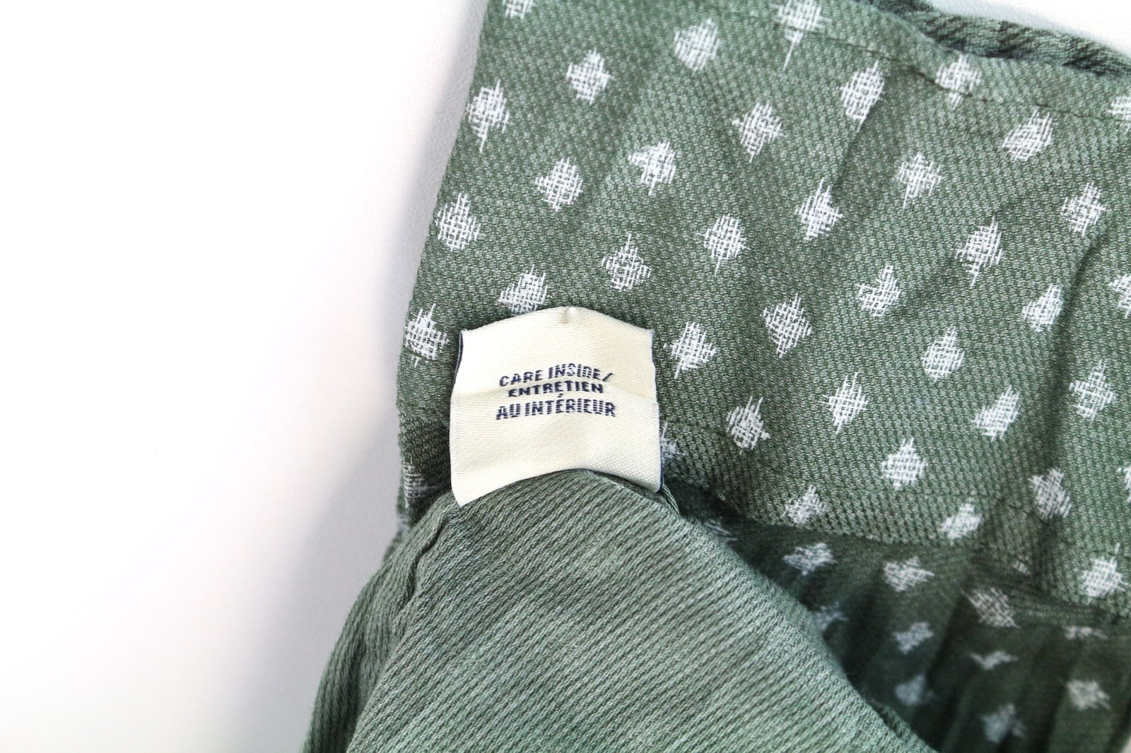 SCOTCH &amp; SODA vyriški ~S samanų žali raštuoti medvilniniai klasikiniai marškiniai su sagomis 