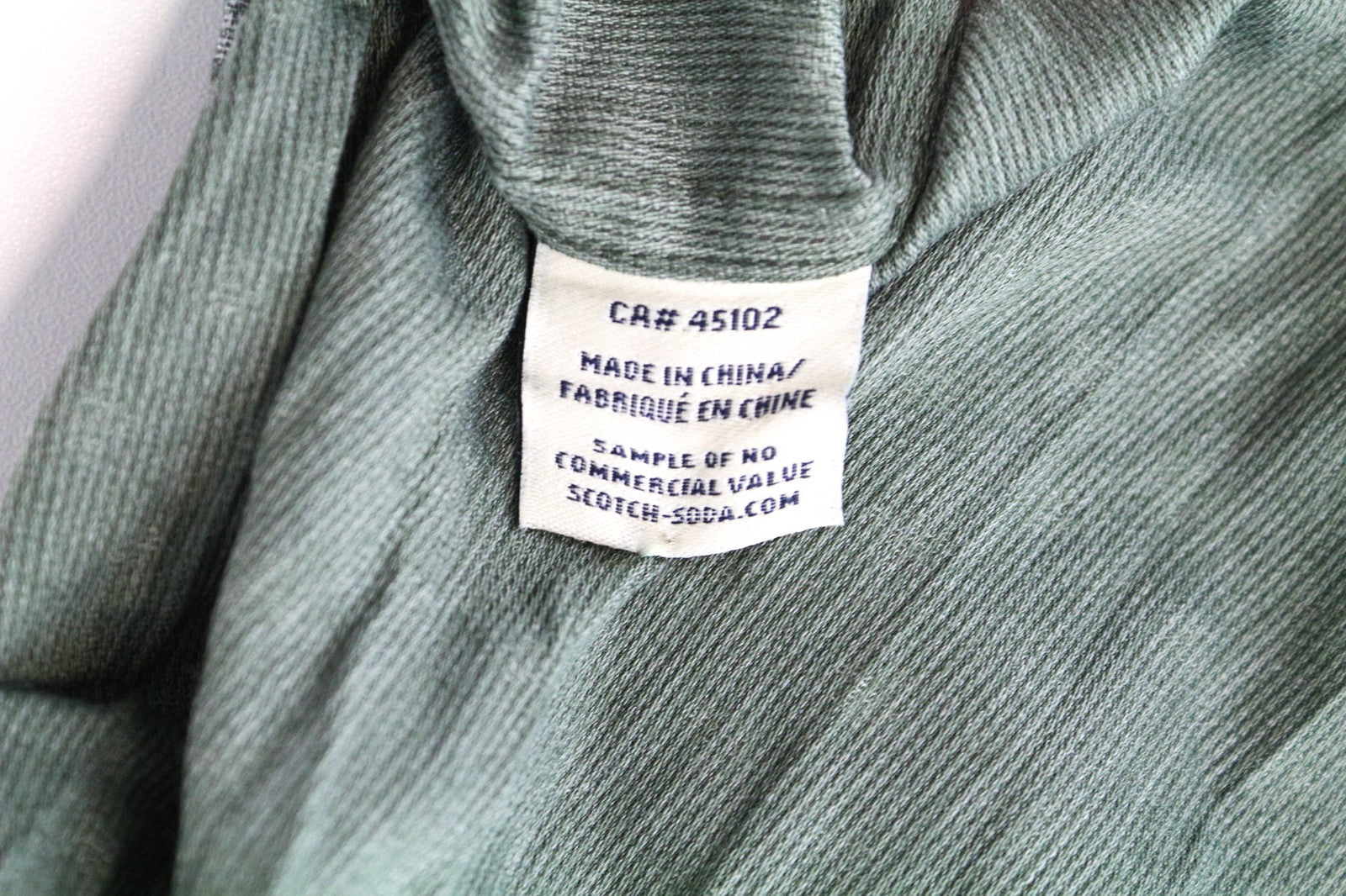 SCOTCH &amp; SODA vyriški ~S samanų žali raštuoti medvilniniai klasikiniai marškiniai su sagomis 