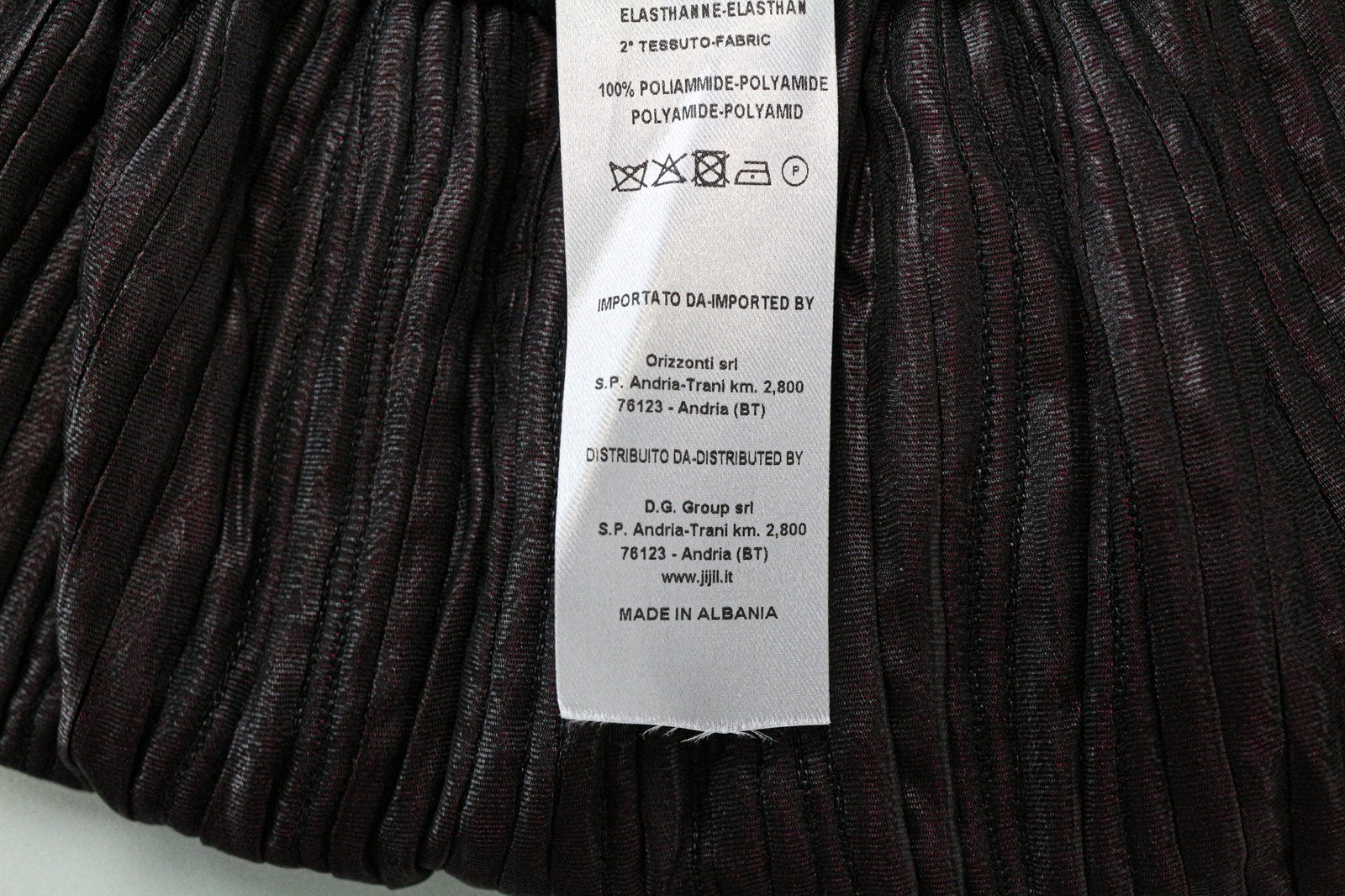 JIJIL moteriškas IT42/UK8 violetinis tamprus juosmens mini burbulinis sijonas su tampriu audiniu 