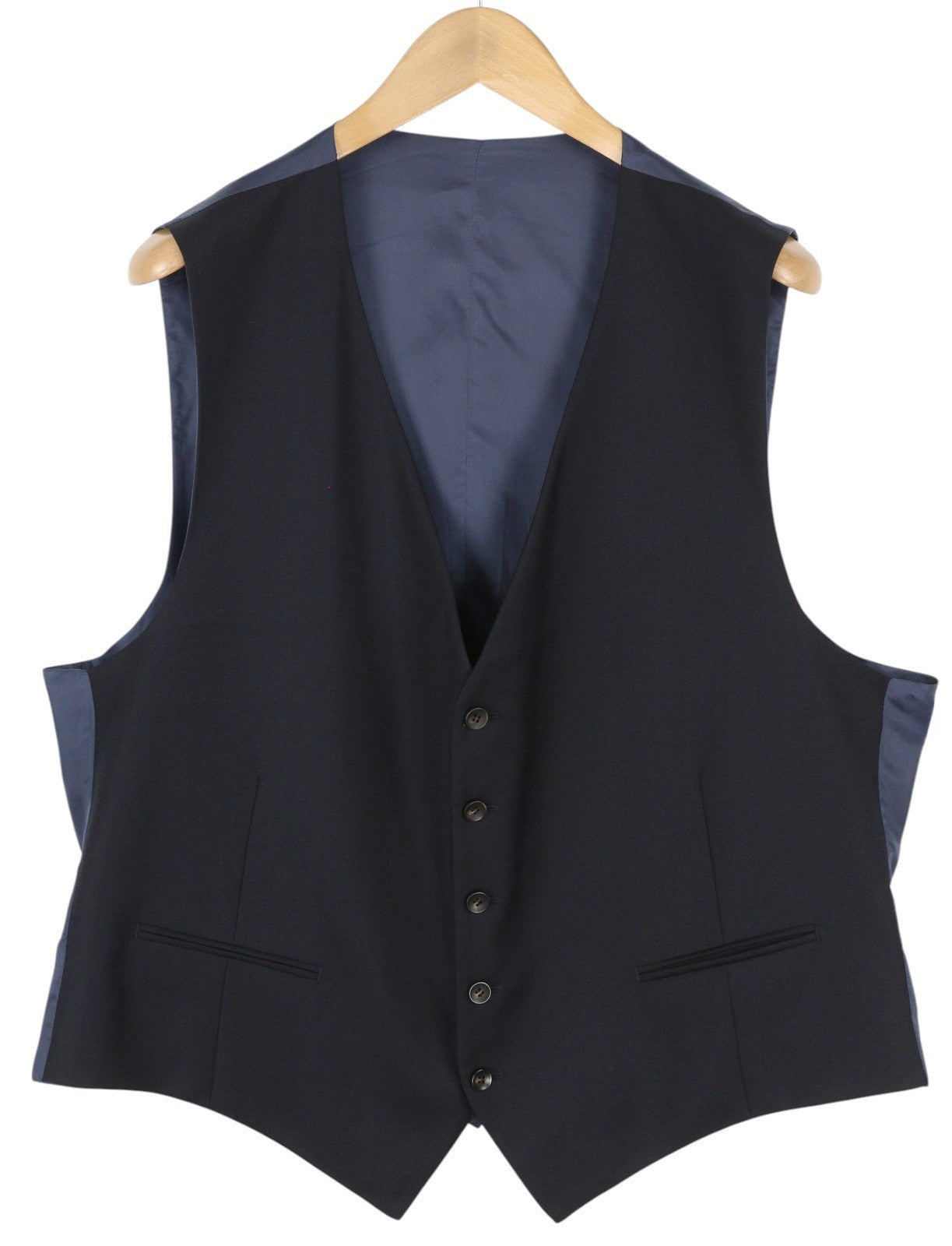 SUITSUPPLY La Spalla Single Breasted Ferrara Men Suit UK52R Blue Wool 3 Piece