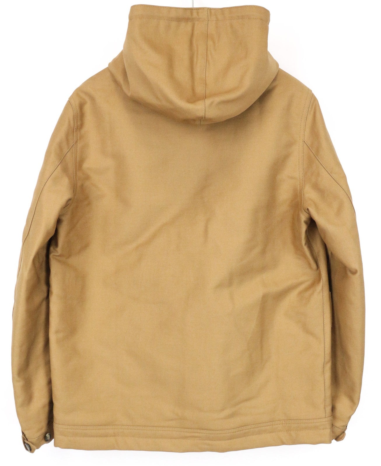 SANDRO vyriška striukė S dydžio, tamsiai ruda, su gobtuvu ir medvilniniu pamušalu, laisvalaikio viršutiniai drabužiai 