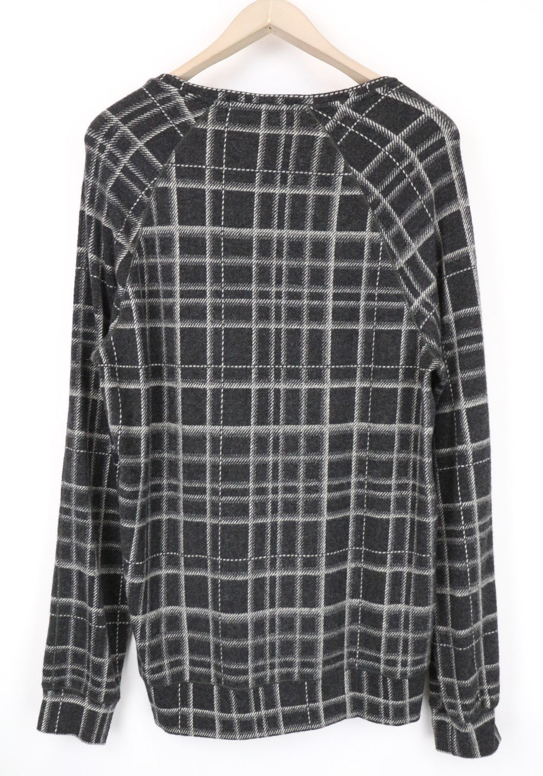 SCOTCH &amp; SODA moteriškas džemperis ~S pilkas languotas melanžas apvaliu kaklu laisvalaikio stiliumi 