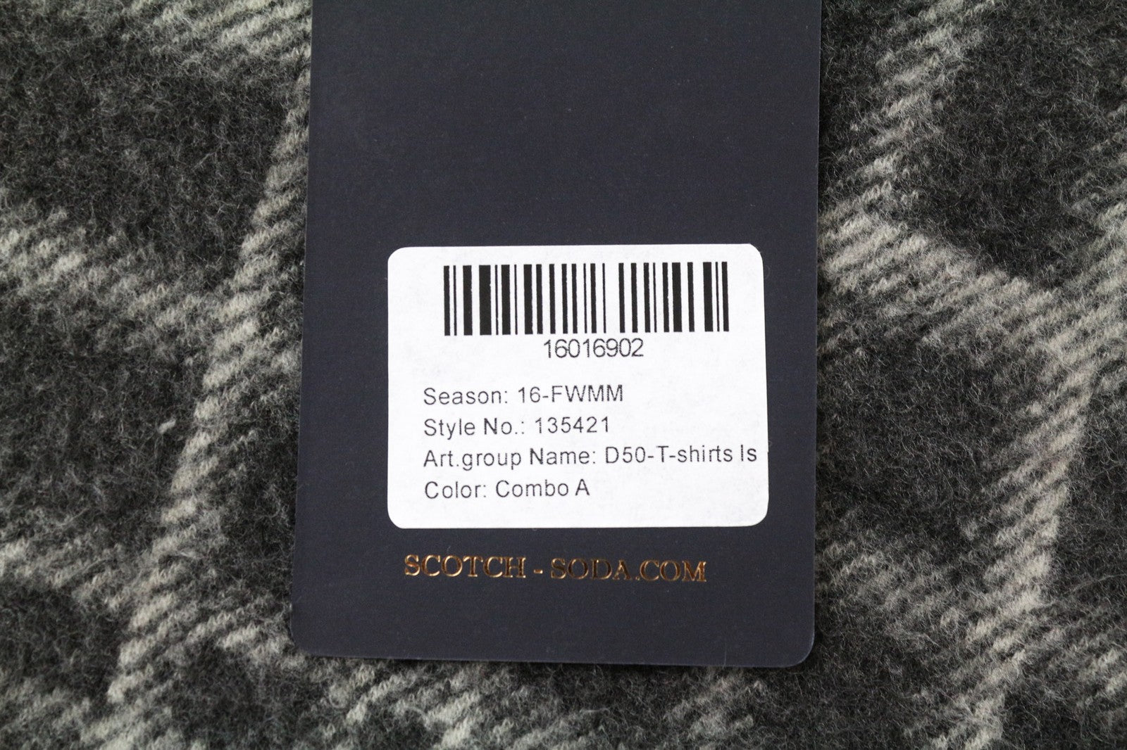 SCOTCH &amp; SODA moteriškas džemperis ~S pilkas languotas melanžas apvaliu kaklu laisvalaikio stiliumi 