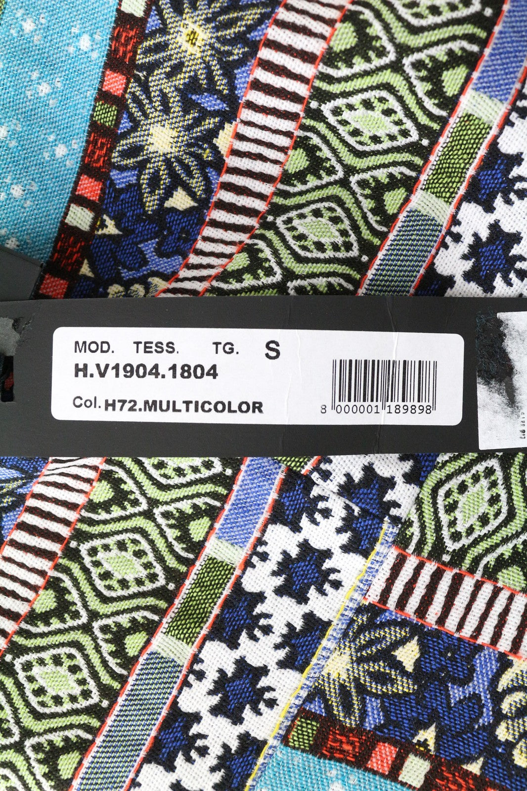 HANITA moteriška suknelė S mėlyna mini bandeau su klostėmis, raštuota atvira nugara, su sagomis 