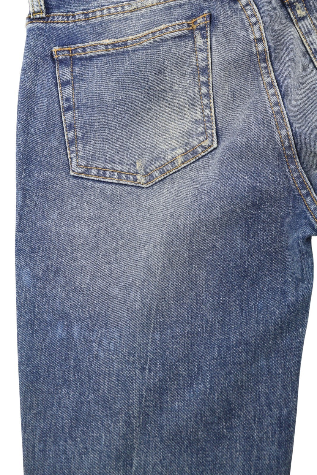 R13 Kick Fit Women Jeans 27 Kelly Stretch Washed Faded Ankle Cropped RRP€699