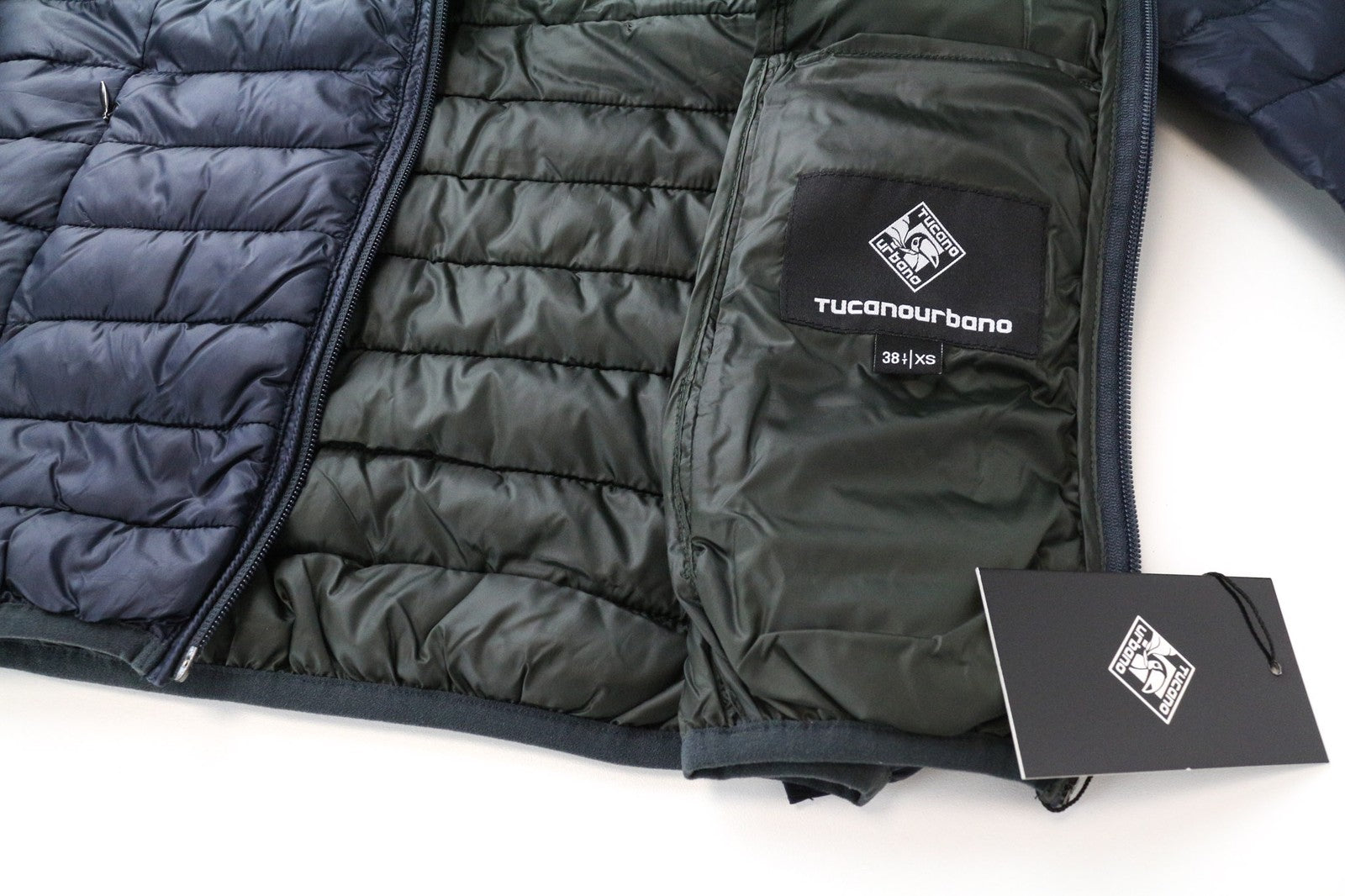 TUCANO URBANO moteriška dygsniuota striukė su pamušalu, XS, mėlyna 