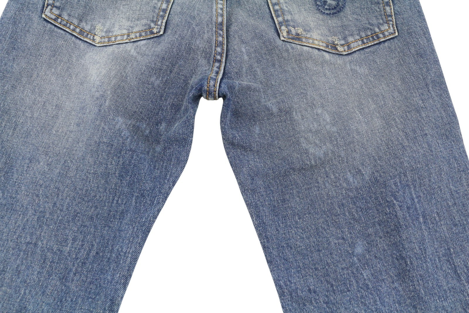 R13 Kick Fit moteriški džinsai 24 Kelly Stretch skalbti išblukę trumpinti iki kulkšnių RRP 699 € 