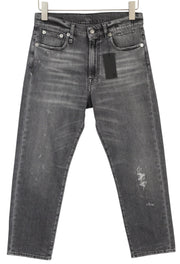 R13 Boyfriend moteriški džinsai 25 Vintage pilki skalbti išblukę plėšyti džinsai 