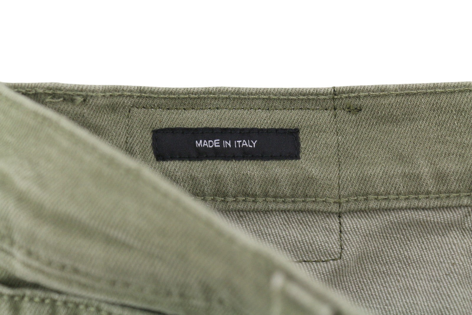 R13 Jane moteriški džinsai, 25, alyvuogių žali, tamprūs, laisvi, tiesūs, aukštu juosmeniu, rekomenduojama kaina – 699 € 