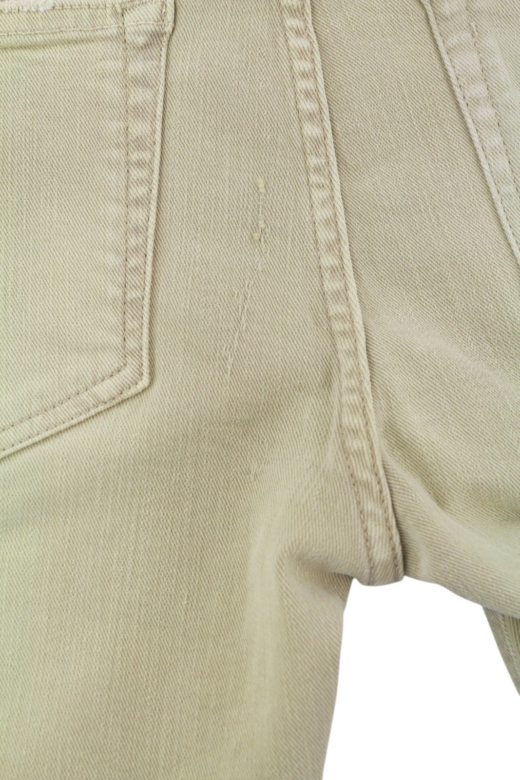 R13 berniukiški tiesūs moteriški džinsai, 29 chaki spalvos, tamprūs, trumpinti iki kulkšnių, rekomenduojama kaina – 699 € 