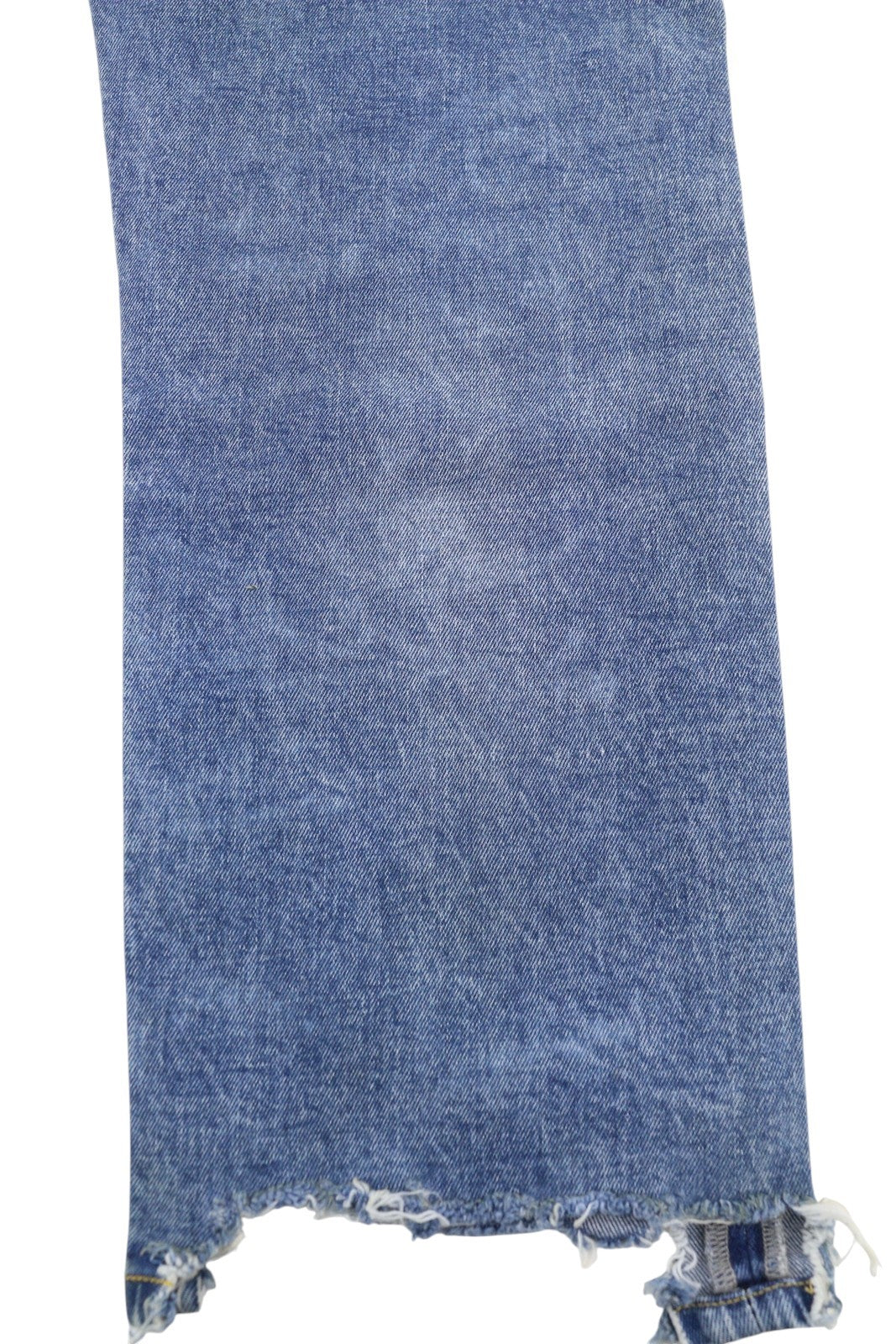 R13 berniukiški tiesūs, plėšyti moteriški džinsai, 30 Jasper tamprūs, išblukinti, skalbti, trumpinti džinsai 