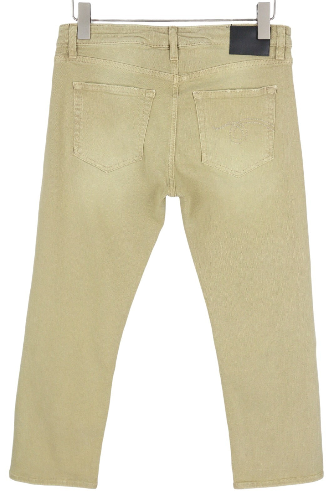 R13 berniukiški tiesūs moteriški džinsai, 29 chaki spalvos, tamprūs, skalbti, laisvalaikio stiliaus, iki kulkšnių, RRP 699 € 