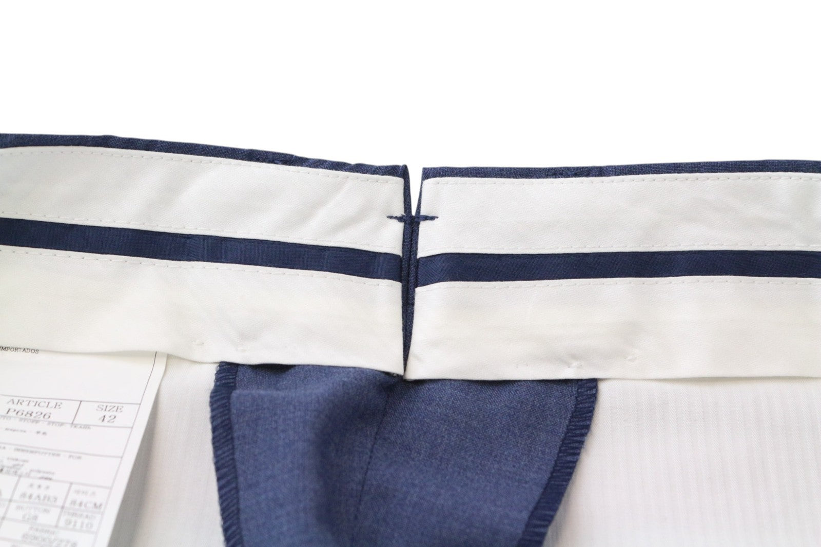 SUITSUPPLY Napoli Men's Suit UK34R Blue Wool Super 110's Lined 2 Piece Classic