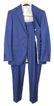 SUITSUPPLY Napoli Men's Suit UK36R Blue Wool Super 110's 2 Piece Single-Breasted