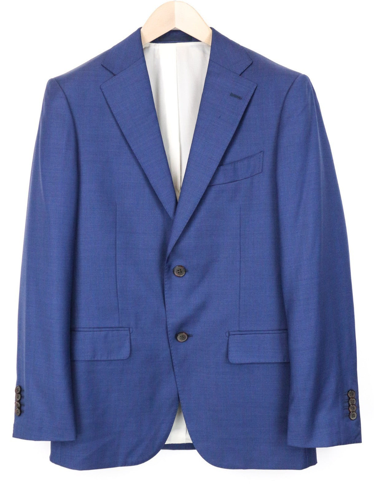 SUITSUPPLY Napoli Men's Suit UK36R Blue Wool Super 110's 2 Piece Single-Breasted