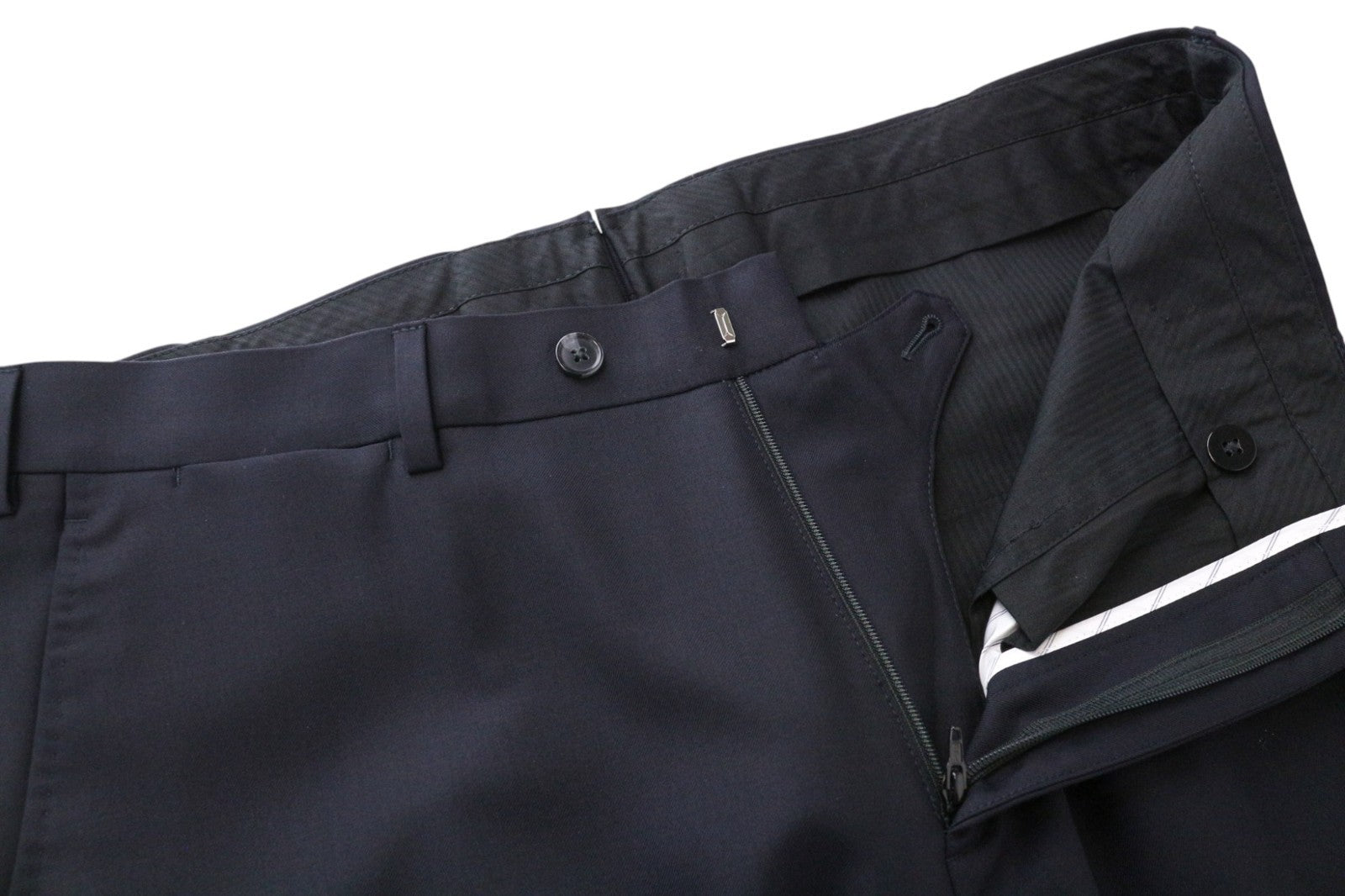 SUITSUPPLY La Spalla vyriškas kostiumas UK42R mėlynas vilnonis, trijų dalių, vienaeilis, klasikinis