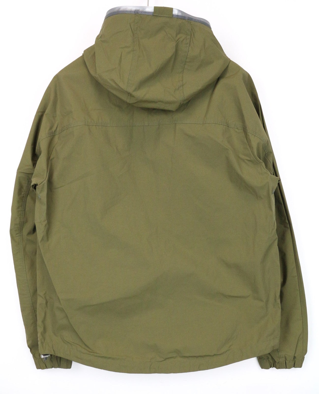 REPLAY vyriška striukė L žalia, su gobtuvu, medvilniniu užtrauktuku ir vėjui nepralaidi striukė su klijuotomis siūlėmis 