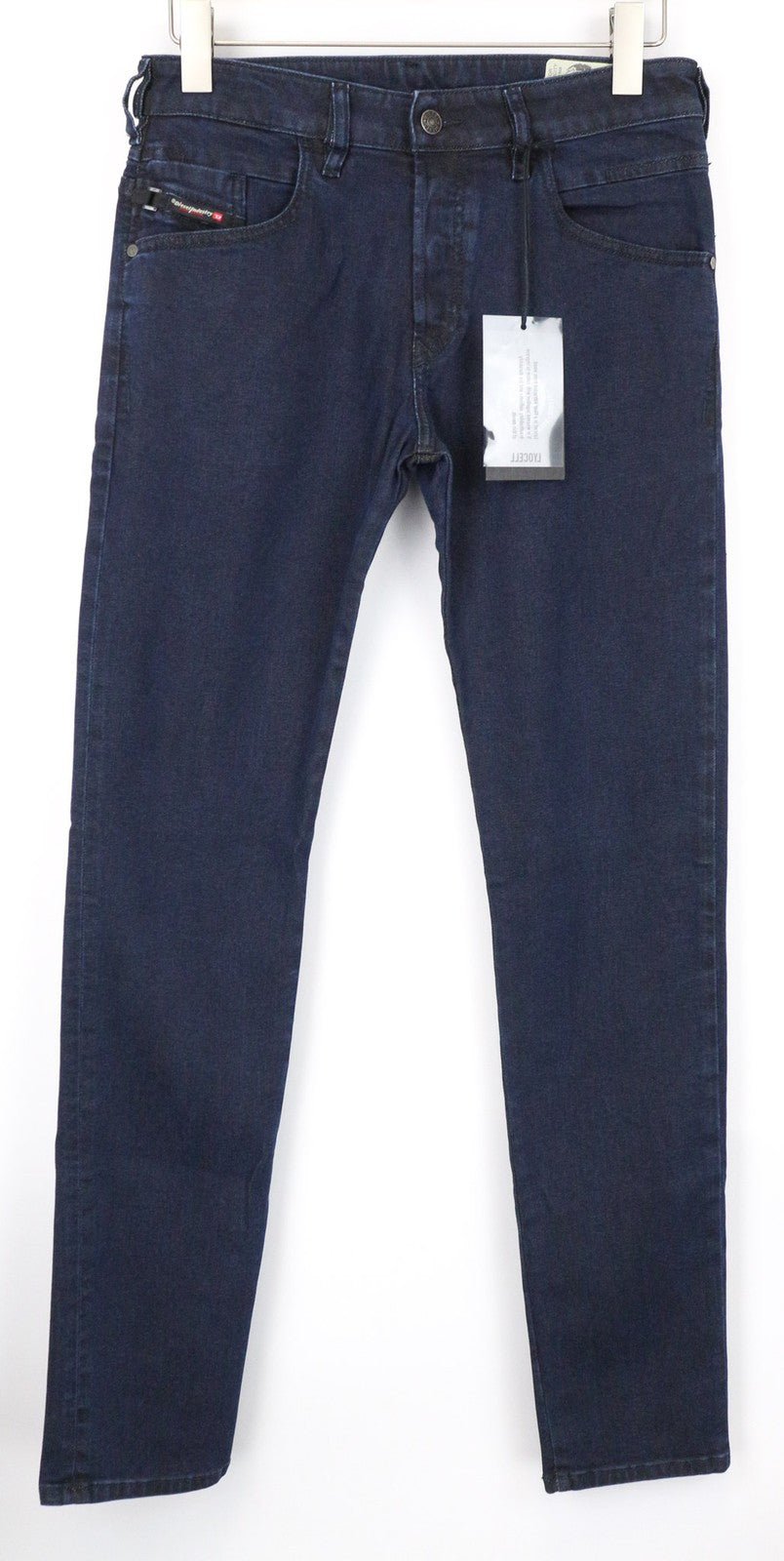 DIESEL D-Bazer 084LC vyriški džinsai W28/L34 siaurėjantys, mėlyni, tamprūs medvilniniai džinsai 