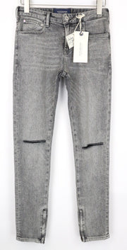 SCOTCH & SODA Skim X Women's Jeans W28/L32 Skinny Grey Cotton Ripped Knee