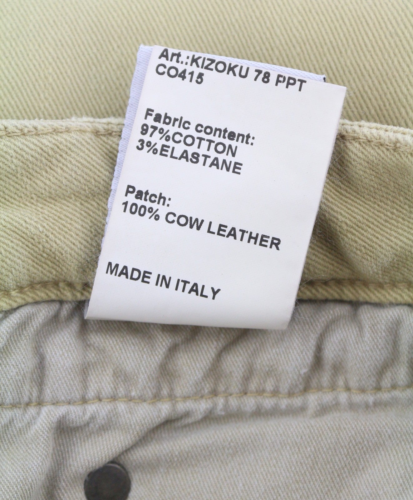 R13 Boy Straight Women Jeans 30 Khaki Stretch Washed Ankle Length Casual RRP€699